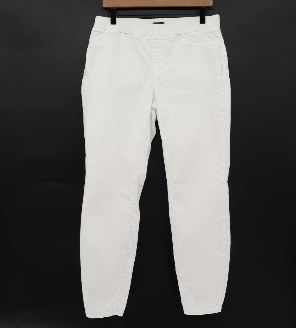 Eileen Fisher Sz M Organic Cotton Blend Skinny Ankle Jeans Pull On  Coastal